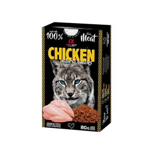 Ласощі для котів Alpha Spirit Cat Chicken Natural Snacks з куркою 80 г (8436586311797)