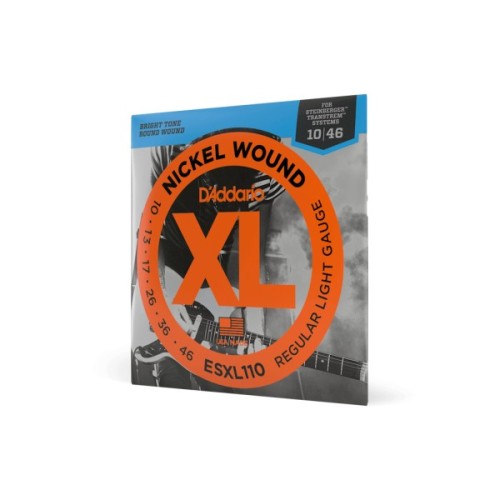 Струни для гітари D'Addario XL Nickel Wound Regular Light Double Ball End (10-46) (ESXL110)