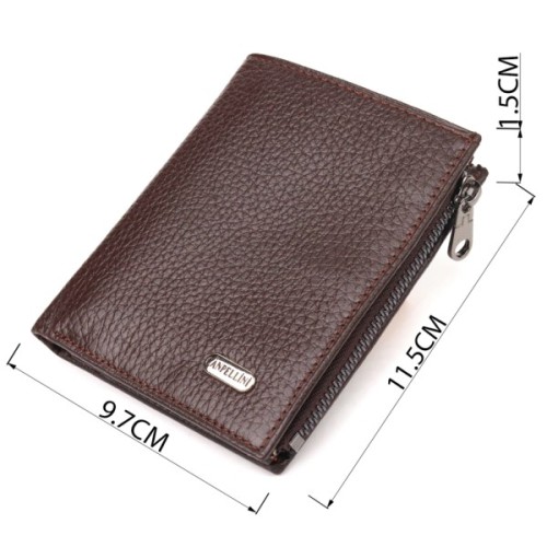 Гаманець Canpellini З натуральної шкіри Коричневий (21674)