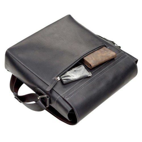 Сумка Shvigel Шкіряна Чорна (11112)