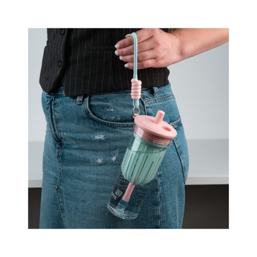 Пляшка для води Kite 650 мл, рожево-зелений (K25-1219-1)