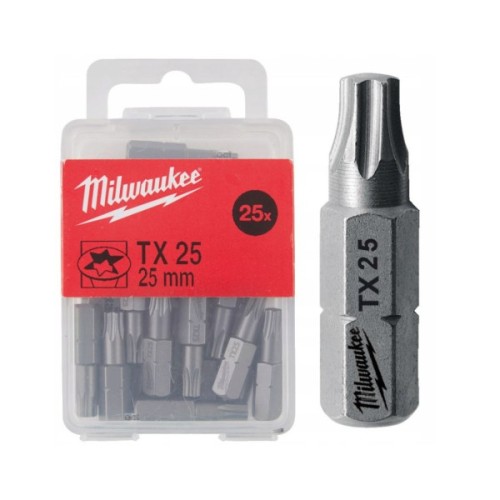 Набір біт Milwaukee TX25, 25мм, 25шт (4932399597)