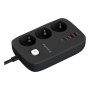 Мережевий фільтр живлення ColorWay CW-CHE34PDB 3 роз/4USB GaN3 Pro (CW-CHE34PDB)