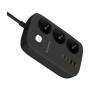 Мережевий фільтр живлення ColorWay CW-CHE34PDB 3 роз/4USB GaN3 Pro (CW-CHE34PDB)