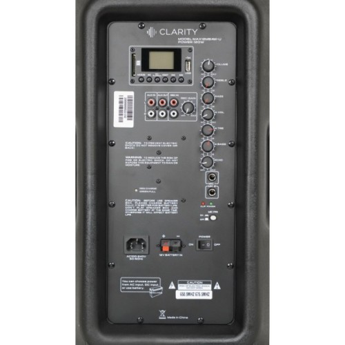Акустична система Clarity MAX12MBAW-U Black (287088)