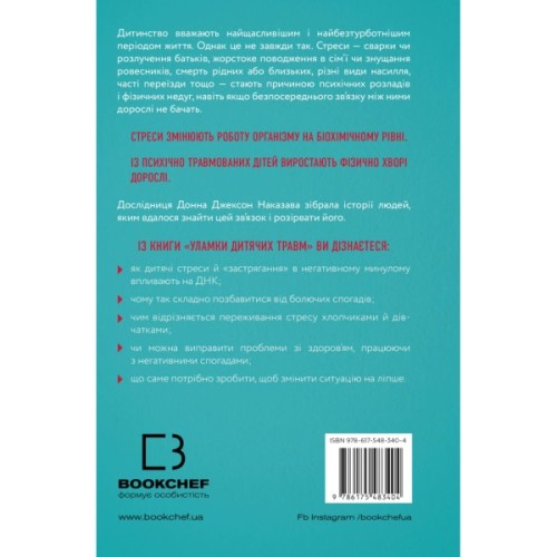 Книга Уламки дитячих травм. Чому ми хворіємо і як це припинити - Донна Джексон Наказава BookChef (9786175483404)
