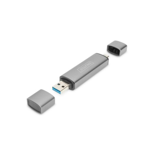 Зчитувач флеш-карт Digitus USB-C/USB 3.0 SD/MicroSD (DA-70886)