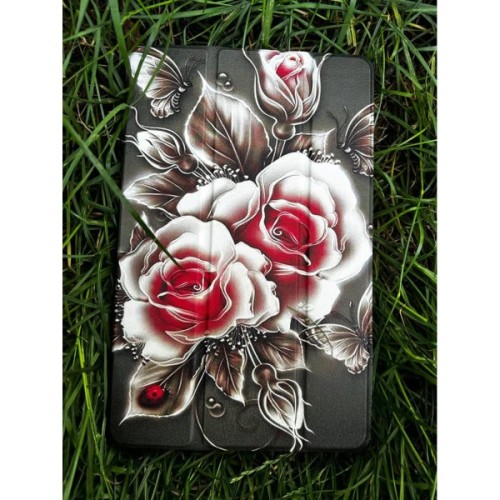 Чохол до планшета BeCover Smart Case Samsung Tab A9 SM-X115 8.7" Black Rose (711266)