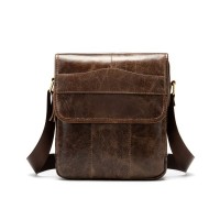 Сумка Vintage З натуральної гладкої шкіри Коричнева (14945)