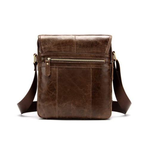 Сумка Vintage З натуральної гладкої шкіри Коричнева (14945)