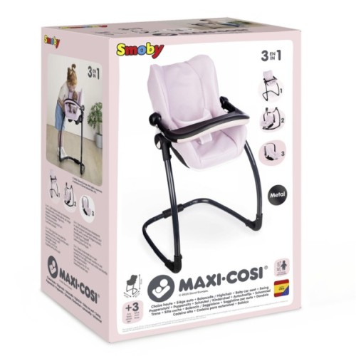 Аксесуар до ляльки Smoby Крісло Maxi-Cosi 3 в 1. Рожева перлина, 43 x 41 x 71 см, 3+ (7600240242)
