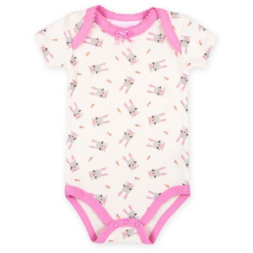 Боді дитяче Luvena Fortuna 3 шт з короткими рукавами для дівчаток (G8329.0-3)