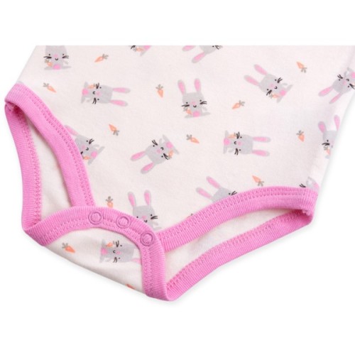 Боді дитяче Luvena Fortuna 3 шт з короткими рукавами для дівчаток (G8329.0-3)