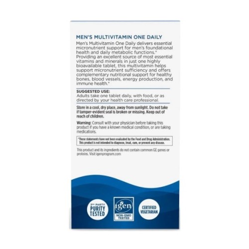 Вітамінно-мінеральний комплекс Nordic Naturals Мультивітаміни для чоловіків, Men's Multivitamin, One Daily, 30 таблето (NOR-01554)