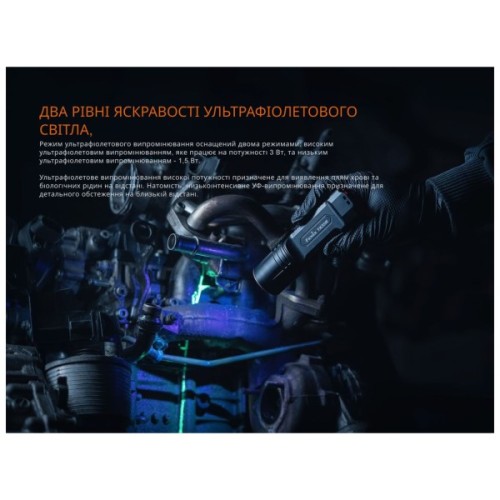 Ліхтар Fenix TK35R з УФ світлом (TK35R)
