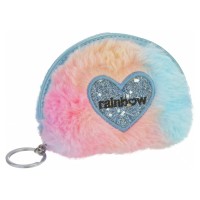 Гаманець дитячий Cool For School Брелок пухнастий Rainbow (CF87114)