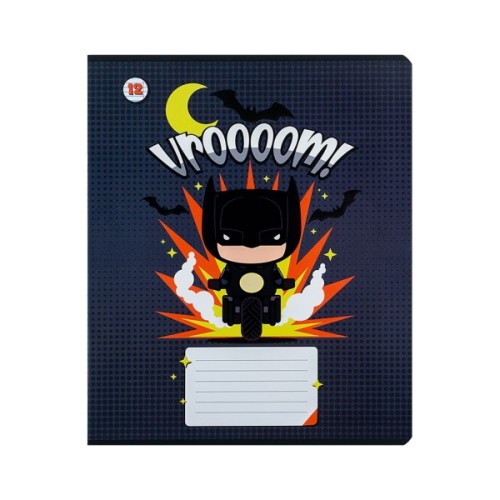 Зошит Kite DC Comics 12 аркушів, лінія (DC24-234)