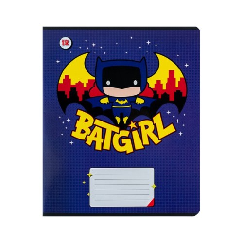 Зошит Kite DC Comics 12 аркушів, лінія (DC24-234)