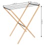 Сушарка для білизни Casa Si Bamboo Dryer S Braun Підлогова (CS92303W06) (DAS302432)