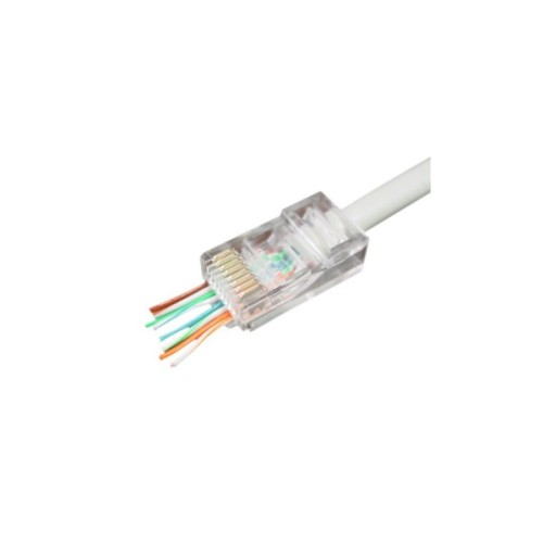 Конектор RJ45 cat.5e UTP 8P8C (наскрізні отв., позолоч. конт.) 100 шт Cablexpert (LC-PTU-01/100)
