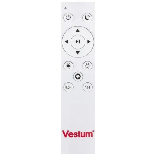 Світильник Vestum GRILL матовий 72W 3000К- 6500K 5600Lm з пультом чорний (VS-81019)