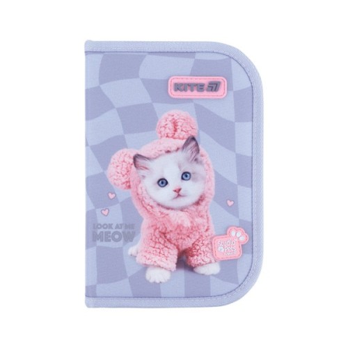 Пенал Kite Studio Pets 622, без наповнення, 1 відділення, 2 відвороти (SP26-622)