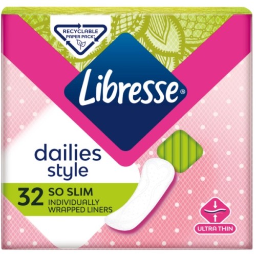 Щоденні прокладки Libresse Dailies Style 32 шт. (7322540758191/7322540083934)