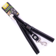 Повідець для собак GimDog Alfresco 2.5х120 см неопрен/фліс (чорний) (8009632059556)