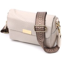 Сумка Vintage Шкіряна жіноча Біла (22404)