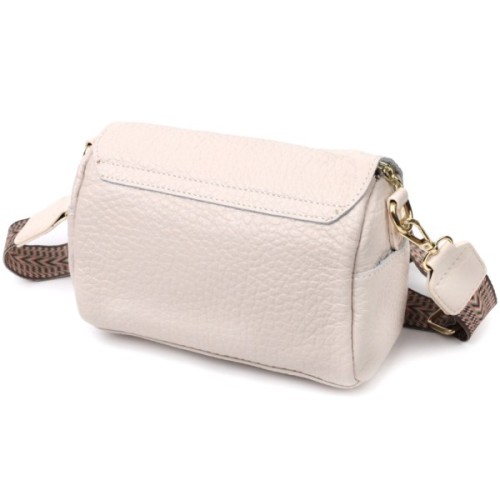 Сумка Vintage Шкіряна жіноча Біла (22404)