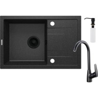 Мийка кухонна Deante Corio ZRC_G113 + зміш. BMO_N62M + дозатор ZZZ_B00D (ZRCC2113)