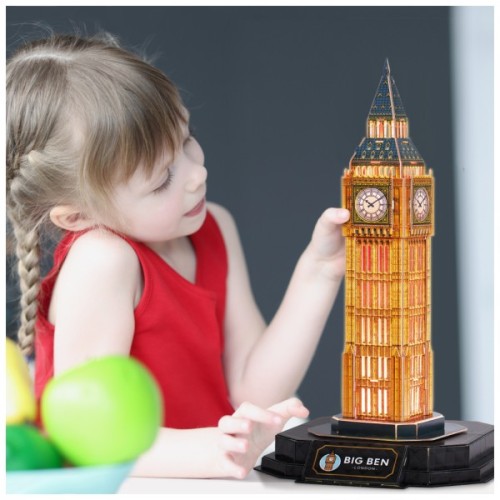 Пазл Cubic Fun Тривимірний пазл Night edition Біг Бен із LED-підсвічуванням (L537h)