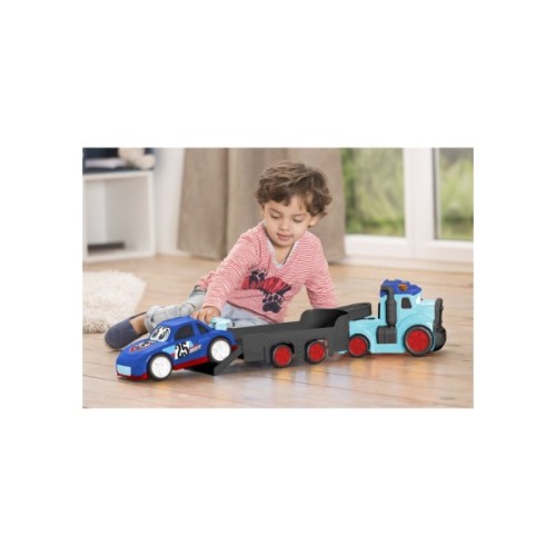 Спецтехніка Dickie Toys Вантажівка АВС "Тедді" зі звук. та світл. ефектами, з причепом та машинкою, 60 см (4119002)