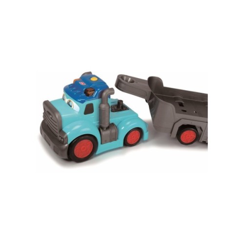 Спецтехніка Dickie Toys Вантажівка АВС "Тедді" зі звук. та світл. ефектами, з причепом та машинкою, 60 см (4119002)