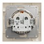Розетка Schneider Electric ASFORA з кришкою, крем (EPH3100123)