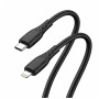 Дата кабель USB-C to Lightning 1.0m PD30W textured PVC black ColorWay (CW-CBPDCL094-BK)
