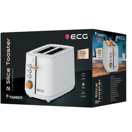 Тостер ECG ST 2768 Timber White