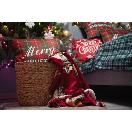 Плед Ardesto Christmas Flannel 160х200см, 100% поліестер, різдвяні коргі (ART0119PB)