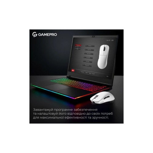 Мишка GamePro Asgard Odin 8K Wireless/USB White (GM035W)