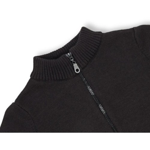 Кофта дитяча Na на блискавці в'язана (AFB1213-122B-black)