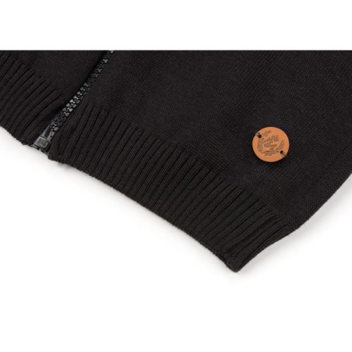 Кофта дитяча Na на блискавці в'язана (AFB1213-122B-black)