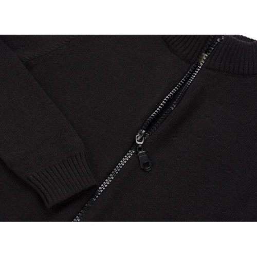 Кофта дитяча Na на блискавці в'язана (AFB1213-122B-black)