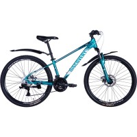 Велосипед Discovery 26" Bastion AM DD рама-13" Al бірюзовий 2025 (OPS-DIS-26-616)