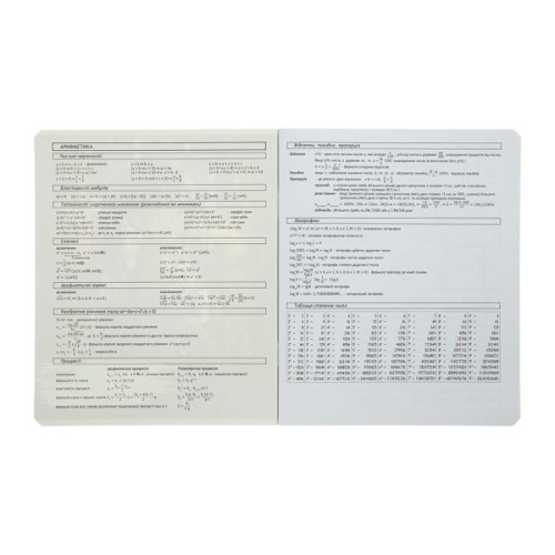 Зошит ZiBi предметний BLACK, 36 аркушів, клітинка, алгебра (ZB.1730-14)