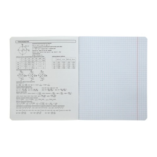 Зошит ZiBi предметний BLACK, 36 аркушів, клітинка, алгебра (ZB.1730-14)