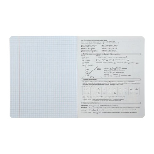 Зошит ZiBi предметний BLACK, 36 аркушів, клітинка, алгебра (ZB.1730-14)