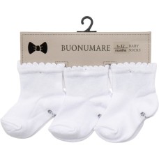 Шкарпетки дитячі BNM однотонні (M0C0101-1198-6-12-white)