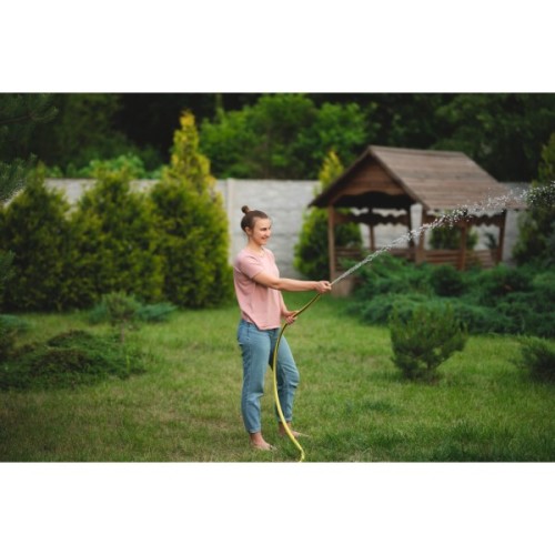 Шланг для поливу 2E AquaFlex Solar, 1/2", 20м, 4 шари, 13бар, -10…+60°C, зрошувач, конектор, адаптер 2в1 (2E-GHE12SR20)
