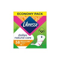 Щоденні прокладки Libresse Natural Care Dailies 58 шт. (7322540575453)
