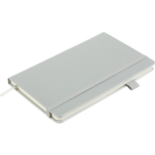 Книга записна Buromax Etalon 125x195 мм 96 аркушів в клітинку обкладинка зі штучної шкіри Срібна (BM.291160-24)